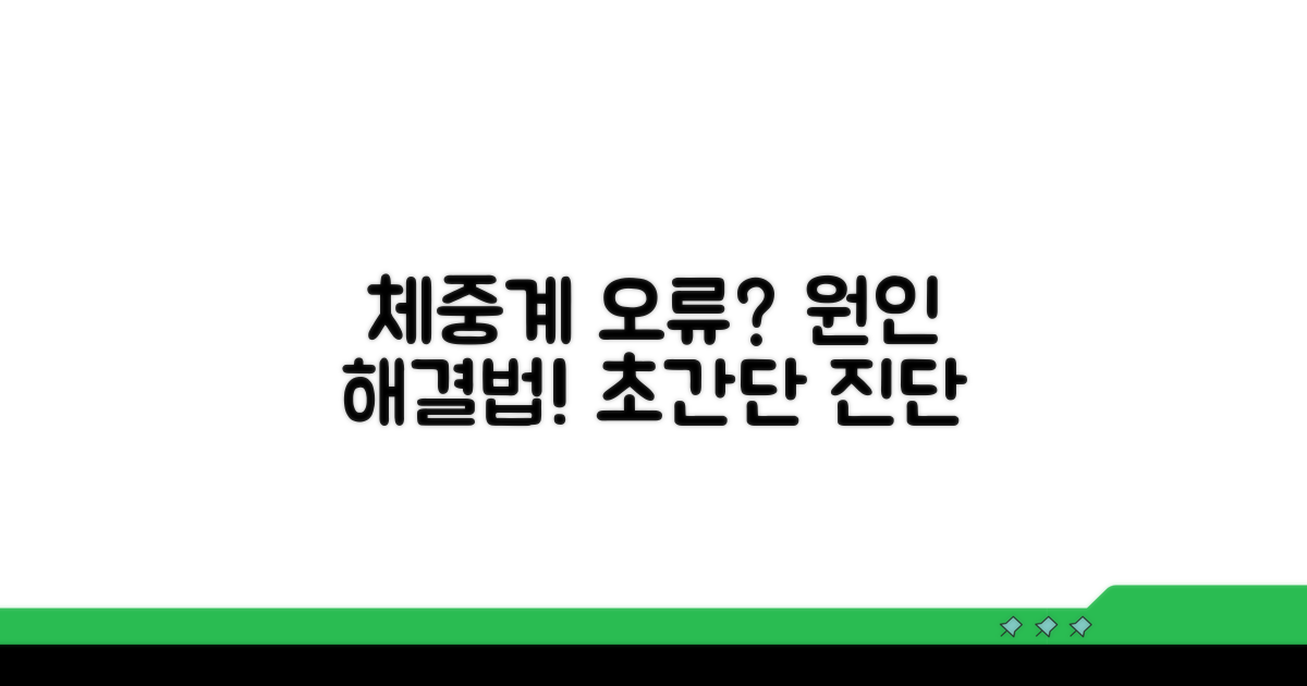 체중계 연결 오류, 원인 파헤치기