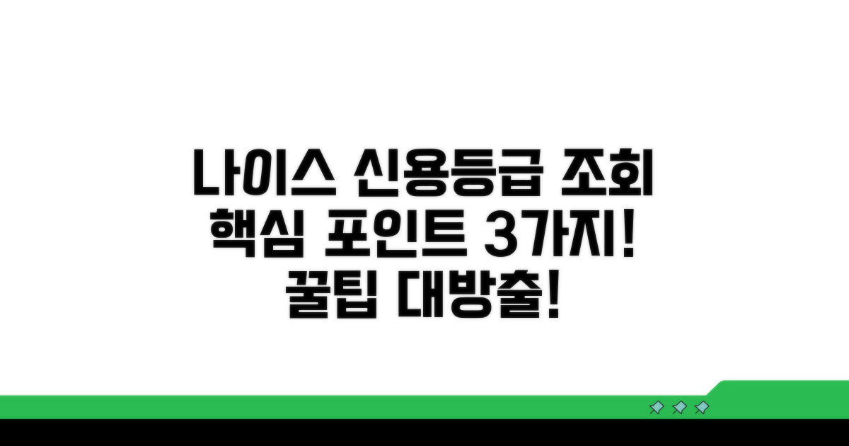 나이스 신용등급 조회 방법