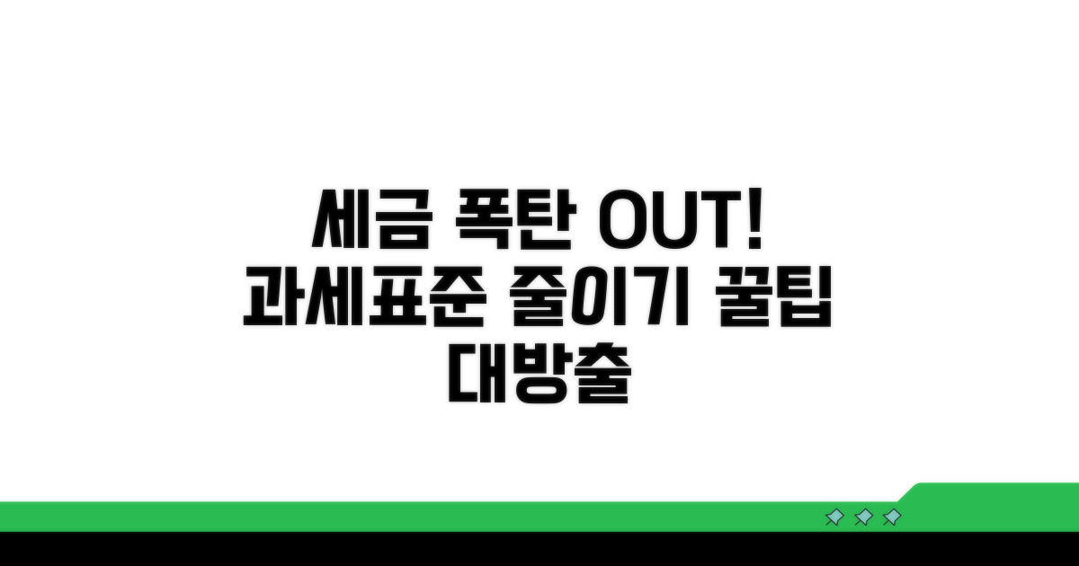 세금 폭탄 피하는 과세표준 줄이기 꿀팁