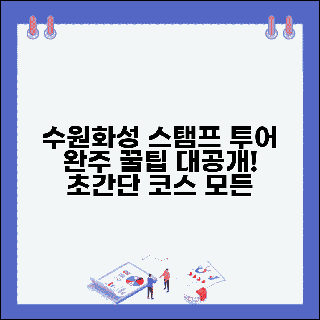 수원화성 성곽길 스탬프 투어 완성 팁 | 코스, 꿀팁, 모든 스탬프 완주 방법