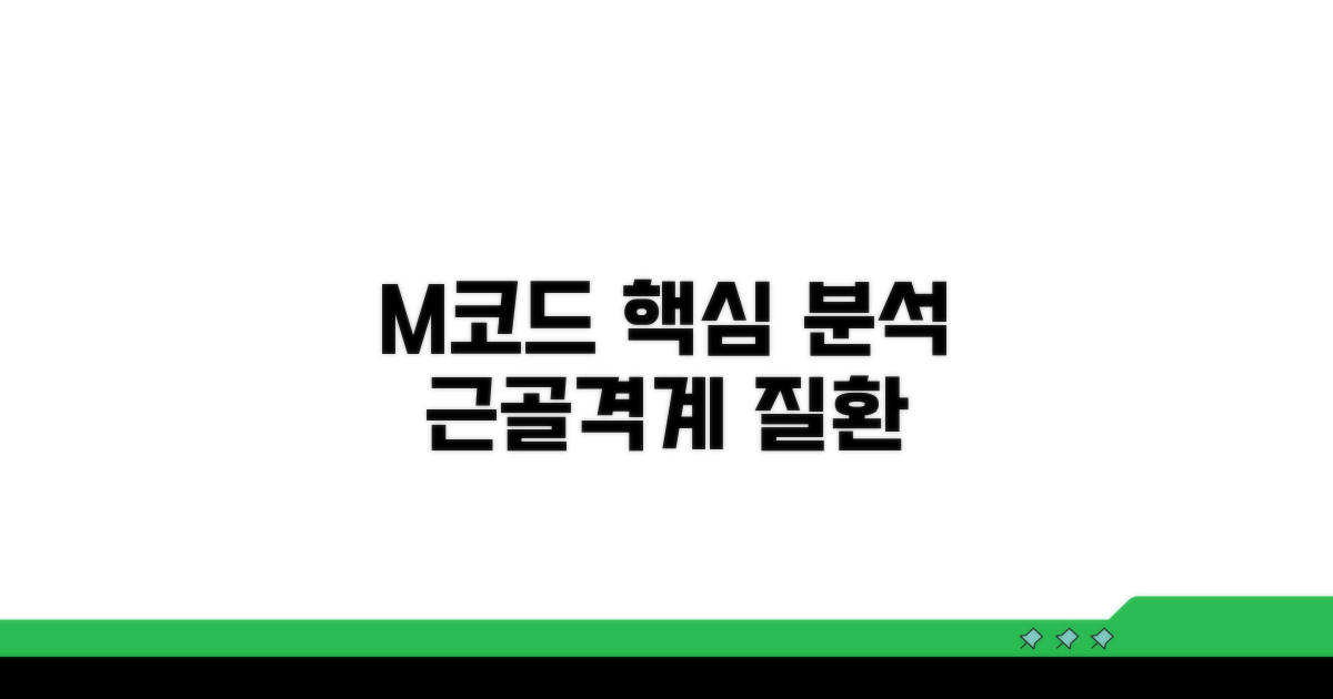 M코드 근골격계 질환 코드 핵심 분석