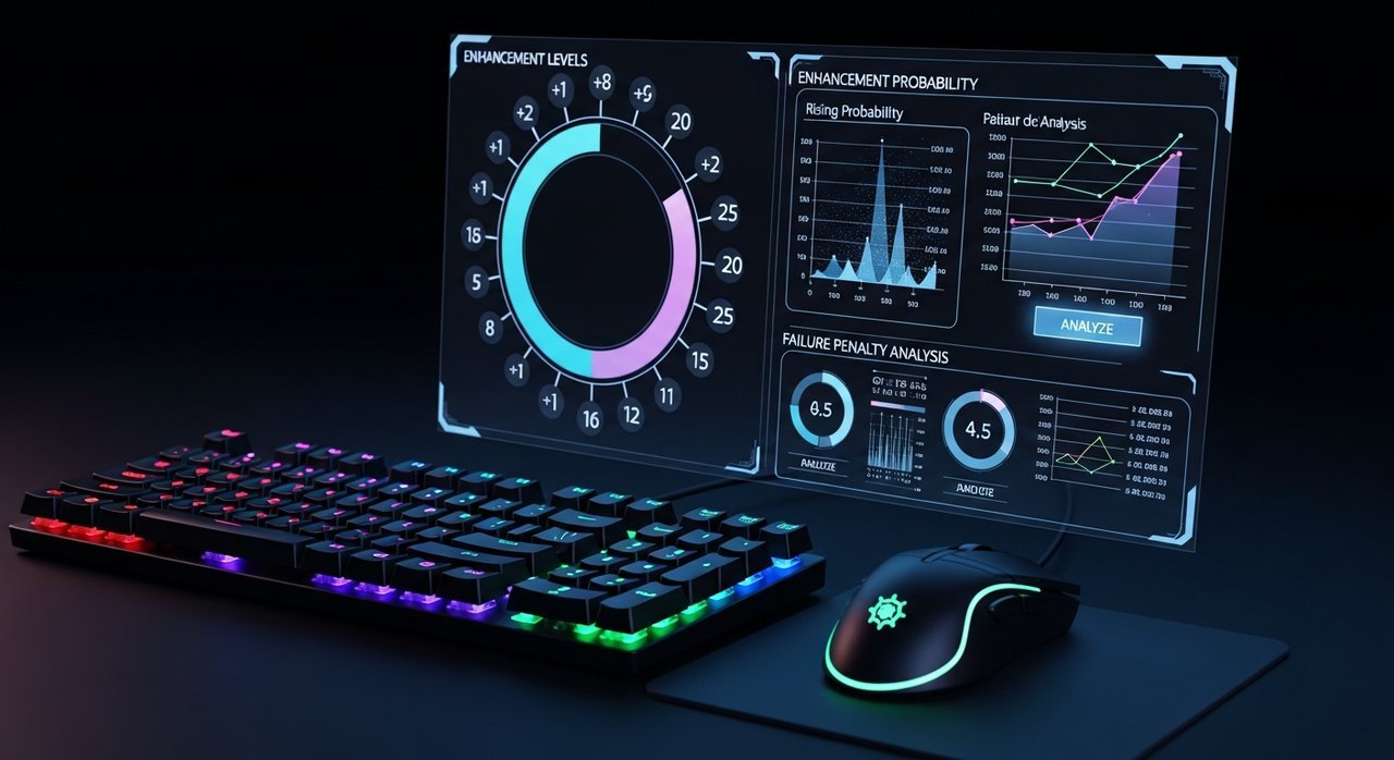 게임 장비 강화 +1~+20, 강화 확률 실패 패널티 완벽 분석