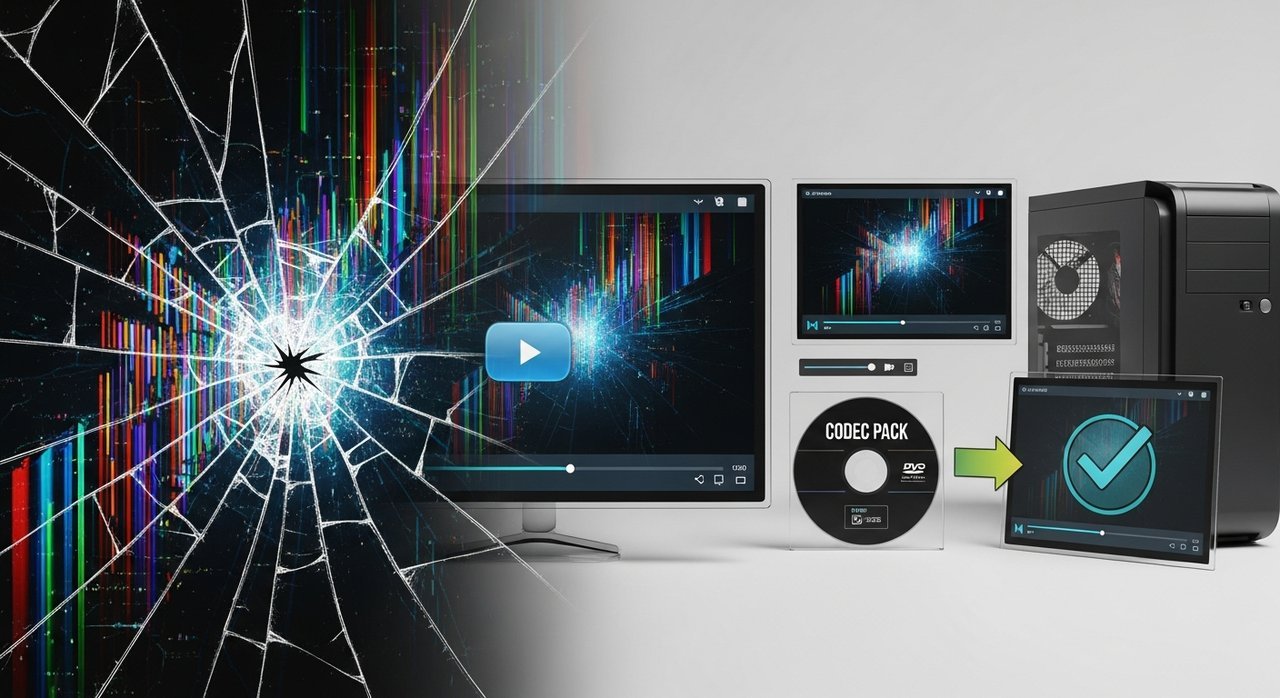 비디오/오디오 코덱 오류코드, 미디어플레이어/인코딩 + 코덱팩 설치 완벽 해결법