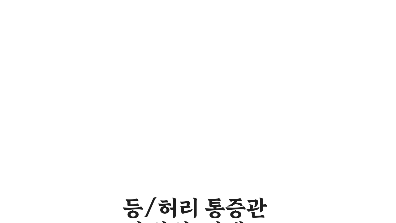 등/허리 통증관리 방법: 자세교정 스트레칭과 일상 주의사항